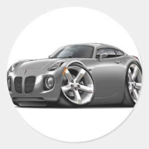 Adesivo Redondo Carro do cinza do solstício