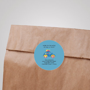 Adesivo Redondo Carro Funky no Anúncio Mover