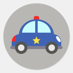 Adesivo Redondo Carro policial
