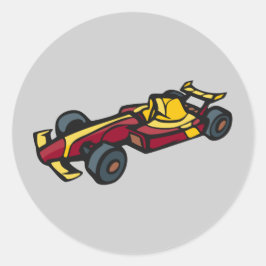 Adesivo Redondo Carro Race