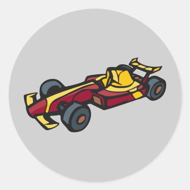 Adesivo Redondo Carro Race (Frente)