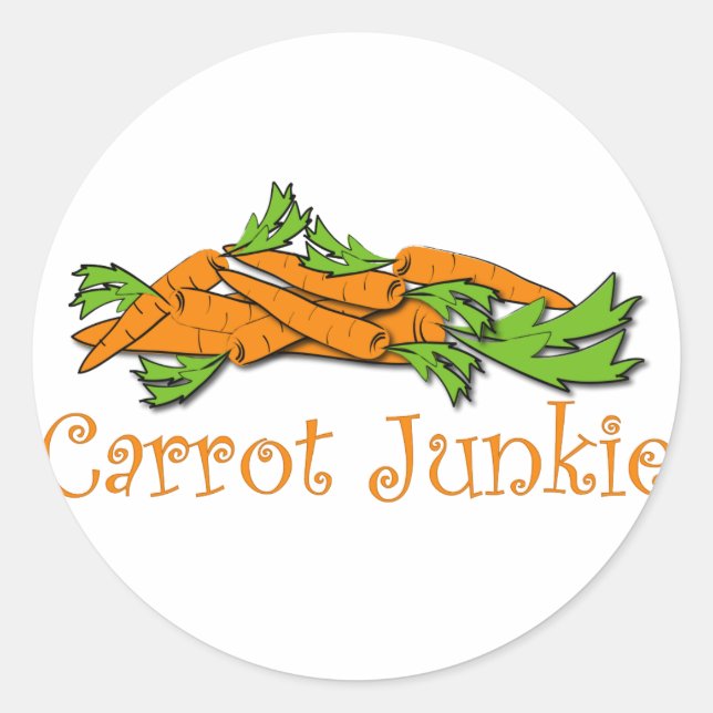 Adesivo Redondo Carrot Junkie (Frente)