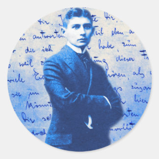 Adesivo Redondo Carta De Kafka