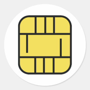 Adesivo Redondo cartão de crédito do microchip