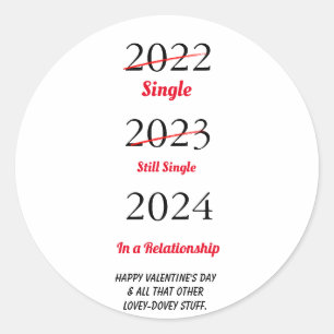 Adesivo Redondo Cartão de Dia dos Namorados Divertido