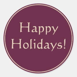 Adesivo Redondo Cartão de Festividades