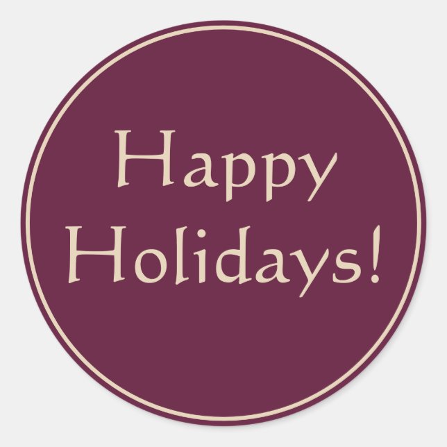 Adesivo Redondo Cartão de Festividades (Frente)