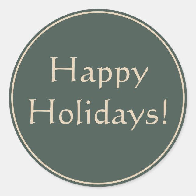 Adesivo Redondo Cartão de Festividades (Frente)