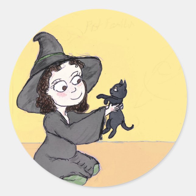 Adesivo Redondo Cartão-postal do primeiro Poster de Trilhas e Pont (Frente)