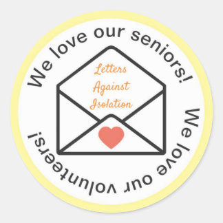 Adesivo Redondo Cartas Contra o Isolamento
