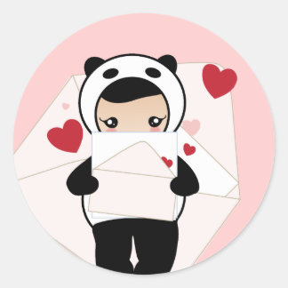 Adesivo Redondo Cartas de amor