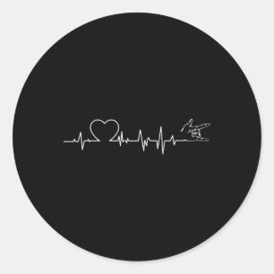 Adesivo Redondo Cartaz auricular, linguagem auditiva perda de audi