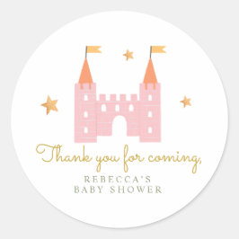 Adesivo Redondo Cartaz da Princesa Dragão e Presente