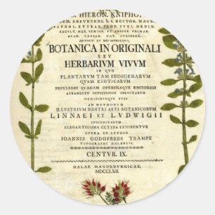 Adesivo Redondo Cartaz de Botão Antiquado