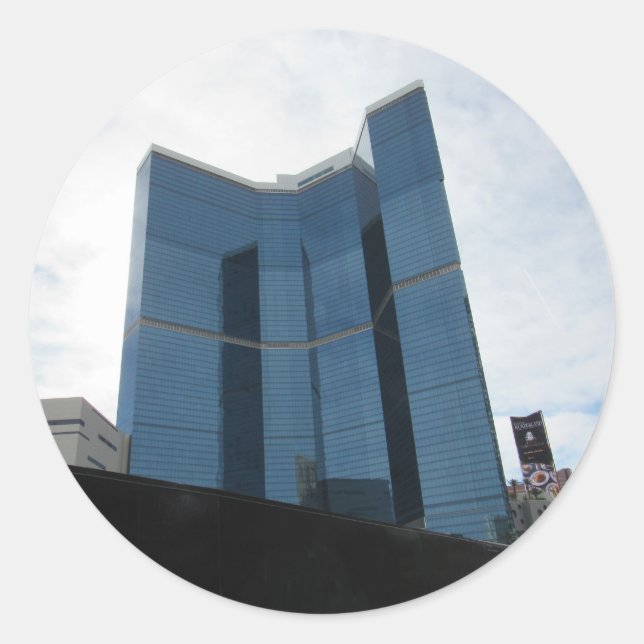 Adesivo Redondo Cartaz de Fontainebleau Las Vegas 2024 (Frente)