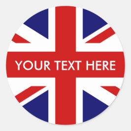 Adesivo Redondo Cartazes da bandeira britânica | selos de envelope