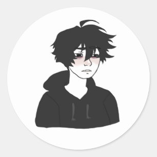 Adesivo Redondo Cartazes de doomer