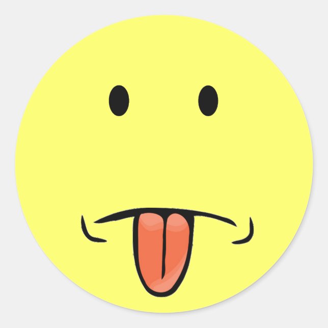 Adesivo Redondo Cartazes engraçados (Frente)