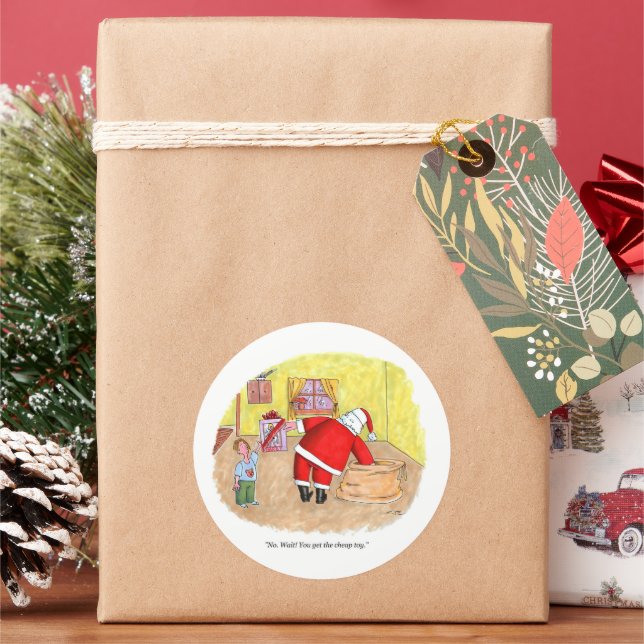 Adesivo Redondo Cartazes redondos de brinquedos baratos (Feriado)