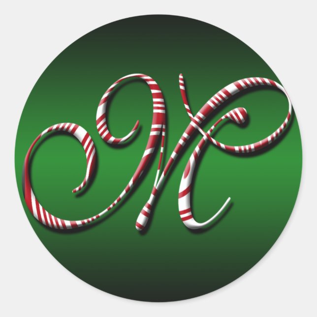 Adesivo Redondo Cartões de Saudação da Estação de Natal (Frente)