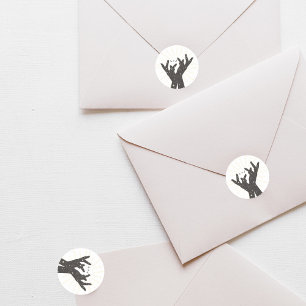 Adesivo Redondo Cartões de Tarot   CHÁ DE PANELA   Casamento   Neu