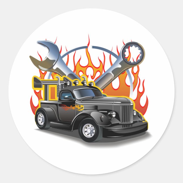 Adesivo Redondo Cartografia a quente (Frente)