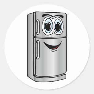 Adesivo Redondo Cartografia do refrigerador de aço inoxidável