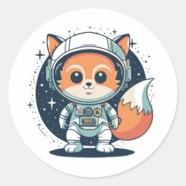 Adesivo Redondo Cartografia fofa espacial