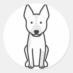 Adesivo Redondo Cartoon australiano de cães de gado