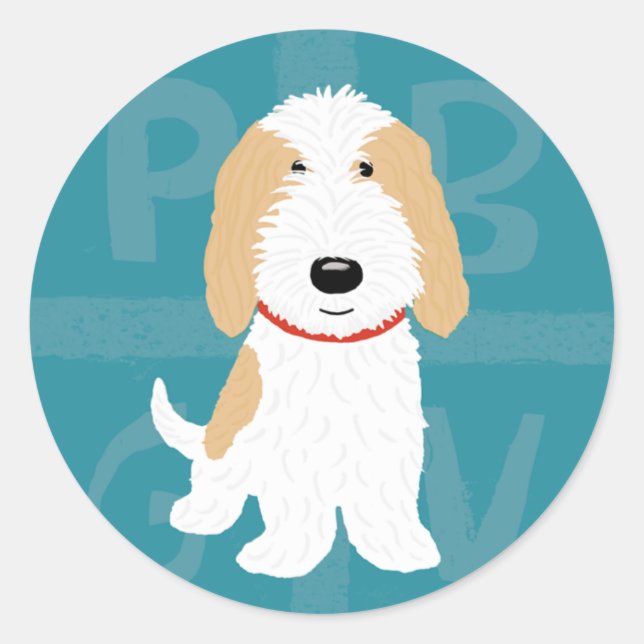 Adesivo Redondo Cartoon de GPA (Frente)