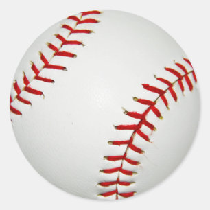Adesivo Redondo Cartoon Drawn American Baseball