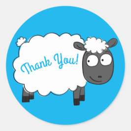 Adesivo Redondo Cartoon Festa de aniversário