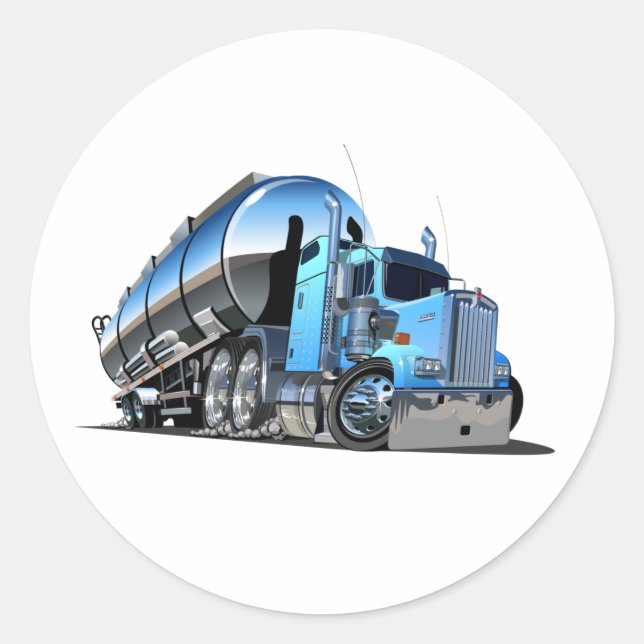 Adesivo Redondo Cartoon fuel (Frente)