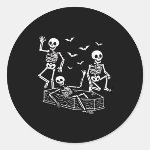 Adesivo Redondo Cartoon Halloween Anti T.r.