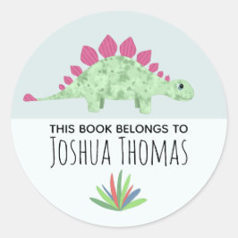 Adesivo Redondo Cartoon Kids de Cartoon Azul e Bonitos