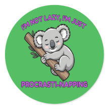 Cartoon Koala, Procrastinante Engraçado