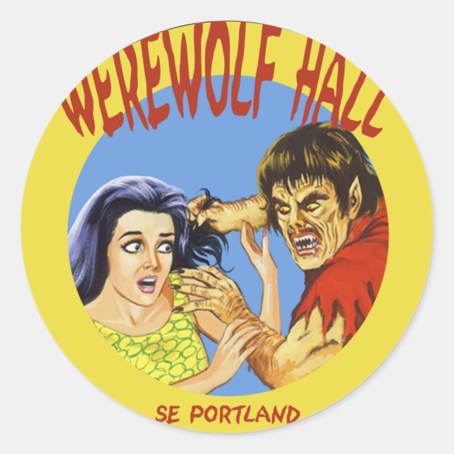 Adesivo Redondo Cartoon Sticker (Frente)