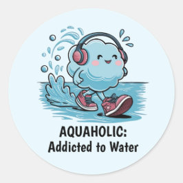 Adesivo Redondo Cartoons Engraçados