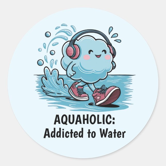 Adesivo Redondo Cartoons Engraçados (Frente)