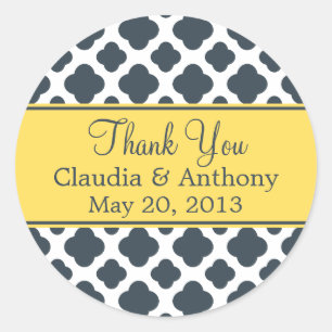 Adesivo Redondo Carvão vegetal do monograma com teste padrão