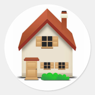 Adesivo Redondo Casa