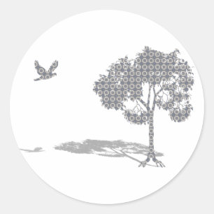 Adesivo Redondo Casa bem-vinda