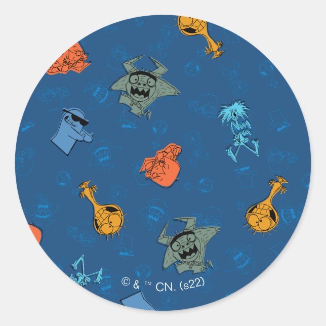 Adesivo Redondo Casa de Foster para Amigos Imaginários | Padrão Di (Frente)