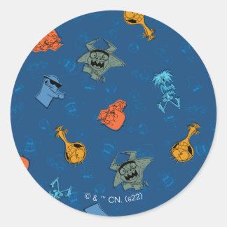 Adesivo Redondo Casa de Foster para Amigos Imaginários | Padrão Di