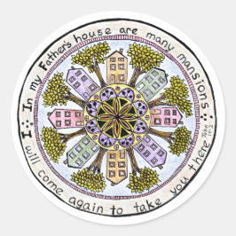 Adesivo Redondo Casa do Padre Sticker