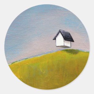 Adesivo Redondo Casa do vôo fora para ver a arte original do