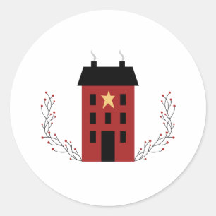 Adesivo Redondo Casa Primitiva do País