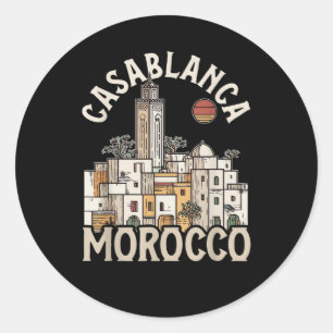 Adesivo Redondo casablanca marrocos