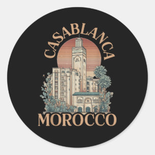 Adesivo Redondo casablanca marrocos