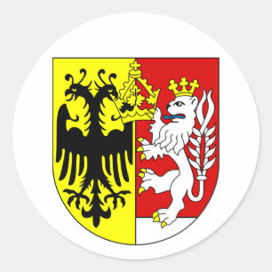 Adesivo Redondo Casaco de Armas de Görlitz, Alemanha